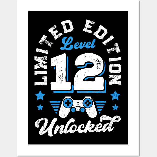 Level 12 Unlocked Limited Edition Birthday Wall Art by Rebrand